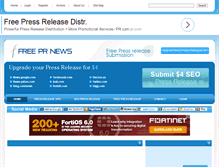 Tablet Screenshot of freeprnews.co.uk